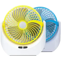 JY Super lithium rechargeable mini table fan with LED light - (JY-1880) - Rokomari